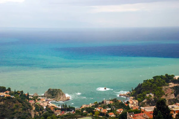 Paisagem Aldeia Taormina Sicília Itália — Fotografia de Stock