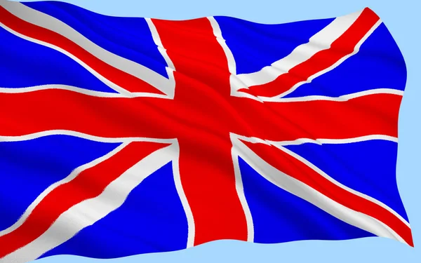 Big British Union Jack Flag Background — Stock Photo, Image