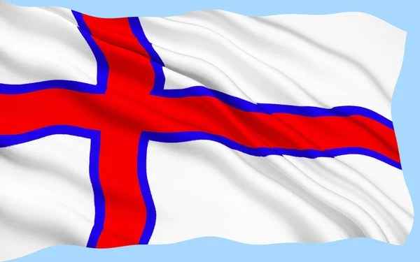 National Flag Faroe Islands — Stock Photo, Image