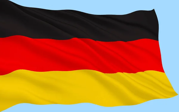 Flagge Deutschlands Erstmals 1919 Während Der Weimarer Republik Als Nationalflagge — Stockfoto