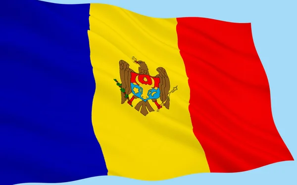 Regionale Vlag Van Moldavië Een Voormalig Vorstendom Van Zuidoost Europa — Stockfoto