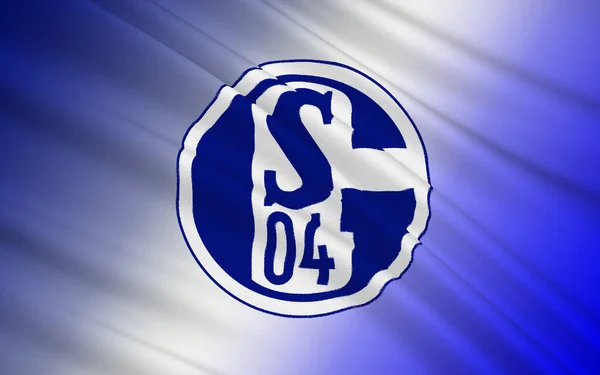 フラッグフットボールクラブFc Schalke Germany — ストック写真