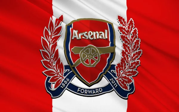 Flag Klub Sepak Bola Arsenal Inggris — Stok Foto