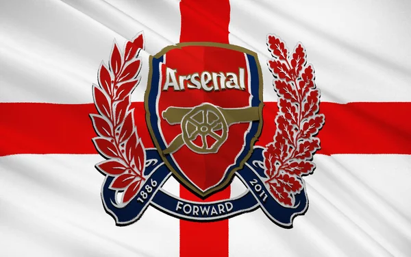 Bandeira Football Club Arsenal Inglaterra — Fotografia de Stock