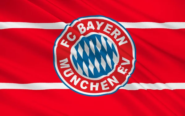 Vlag Voetbalclub Bayern Munchen Duitsland — Stockfoto