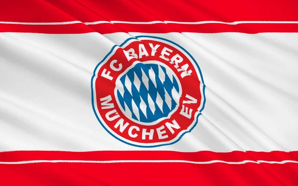 Флаг Футбольный Клуб Бавария Мюнхен Германия — стоковое фото
