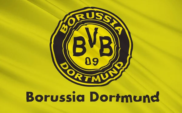 Vlag Voetbalclub Borussia Dortmund Gegmany — Stockfoto