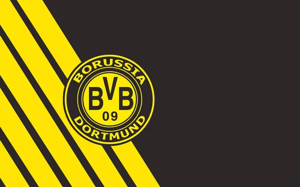 Bandeira Football Club Borussia Dortmund Gegmany — Fotografia de Stock