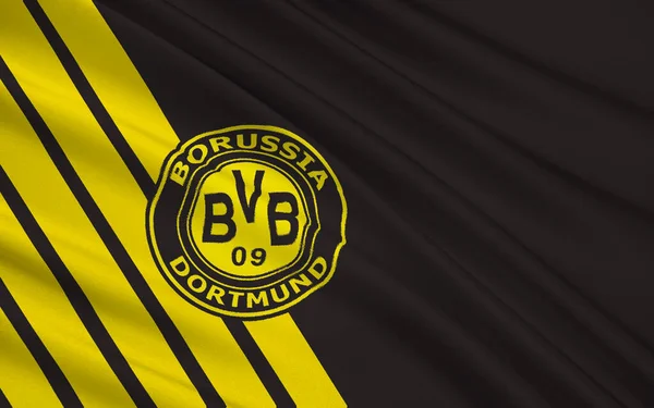 Bandeira Football Club Borussia Dortmund Gegmany — Fotografia de Stock