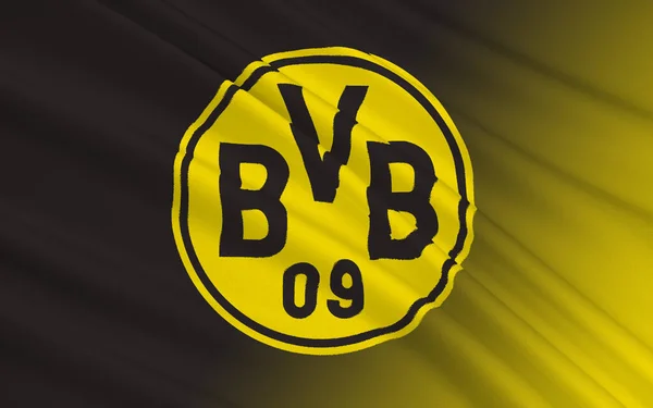 Vlag Voetbalclub Borussia Dortmund Gegmany — Stockfoto