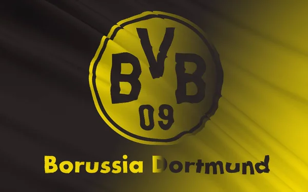 Bandeira Football Club Borussia Dortmund Gegmany — Fotografia de Stock