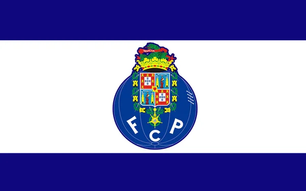 Flagge Fußballverein Porto Portugal — Stockfoto