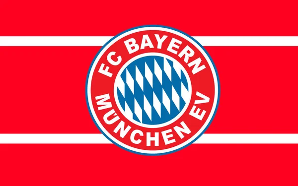 德国Bayern Munchen国旗足球俱乐部 — 图库照片