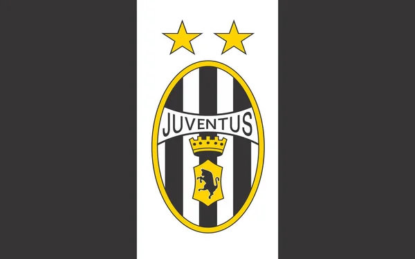 Bandeira Football Club Juventus Itália — Fotografia de Stock