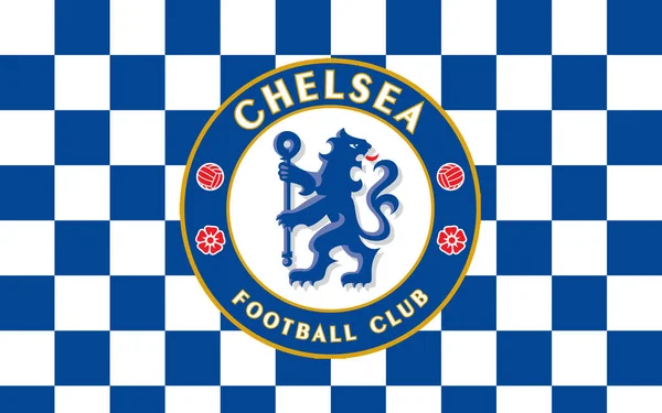 Klub Sepak Bola Bendera Chelsea Inggris — Stok Foto