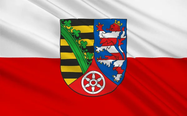 Прапор Соммерди Англ Flag Sommerda Округ Півночі Тюрингії Німеччина — стокове фото