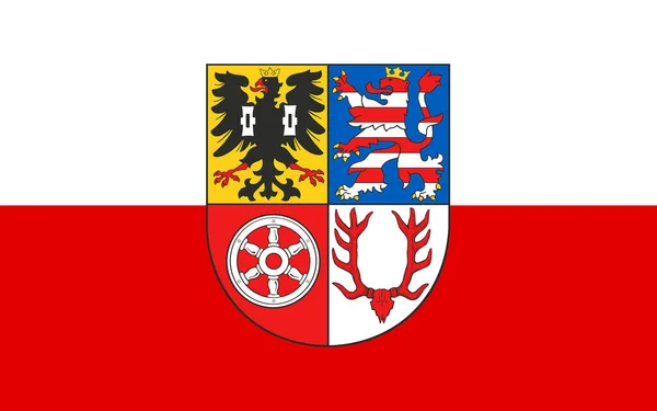 Flag Unstrut Hainich Kreis District North Thuringia Germany — Stock Photo, Image