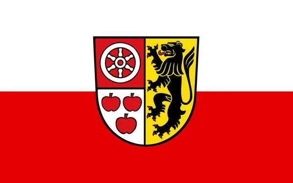 Bandera Weimarer Land Distrito Kreis Este Turingia Alemania — Foto de Stock