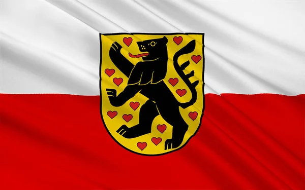 Flagga Weimar Stad Delstaten Thüringen Tyskland — Stockfoto