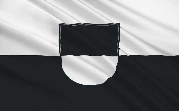 Zászló Ulm Egy Város Baden Wuerttemberg Dél Nyugati Németország Illusztráció — Stock Fotó