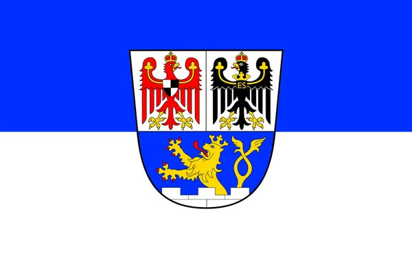 Flag Erlangen Middle Franconian City Bavaria Germany Illustration — Stock Photo, Image