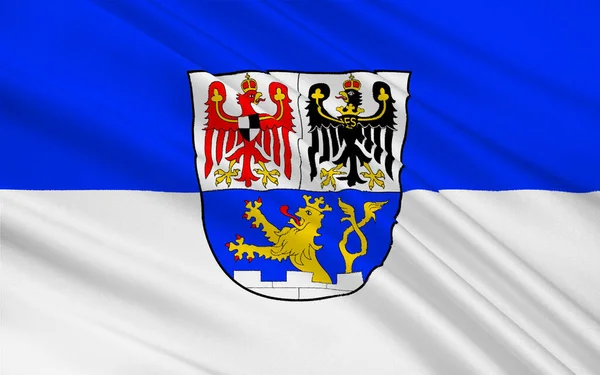 Флаг Эрлангена Среднефранконский Город Баварии Германия Иллюстрация — стоковое фото