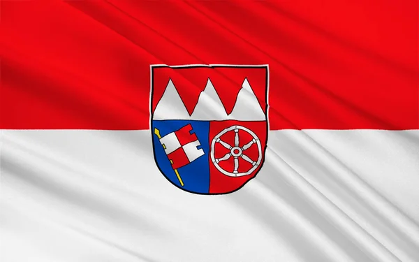 Vlajka Dolní Franky Jedním Sedmi Okresů Bavorska Německo Ilustrace — Stock fotografie