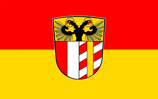 Bandera Suabia Una Las Siete Regiones Administrativas Baviera Alemania Ilustración —  Fotos de Stock