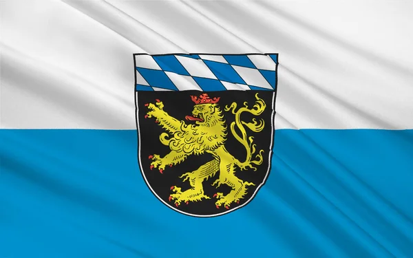 Флаг Верхней Баварии Является Одним Семи Административных Районов Баварии Иллюстрация — стоковое фото