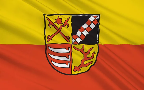 Flaga Odry Szprewy Powiat Wschodniej Części Brandenburgii Niemczech Ilustracja — Zdjęcie stockowe