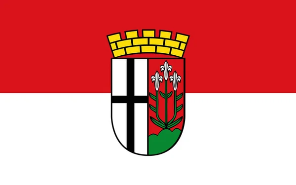 Флаг Фульды Город Гессене Германия Иллюстрация — стоковое фото