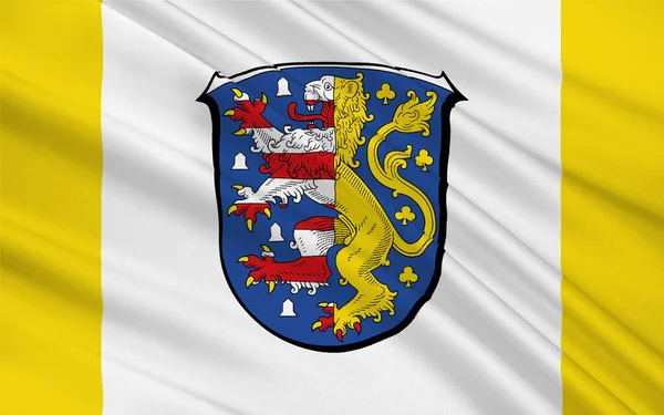 Flaga Hochtaunuskreis Powiat Środkowej Części Hesji Niemczech Ilustracja — Zdjęcie stockowe