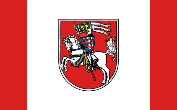 Флаг Марбурга Университетский Город Гессене Германия Иллюстрация — стоковое фото