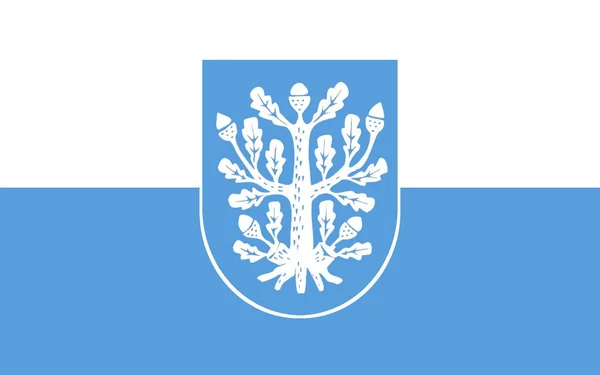 Флаг Оффенбаха Майне Город Гессене Германия Иллюстрация — стоковое фото