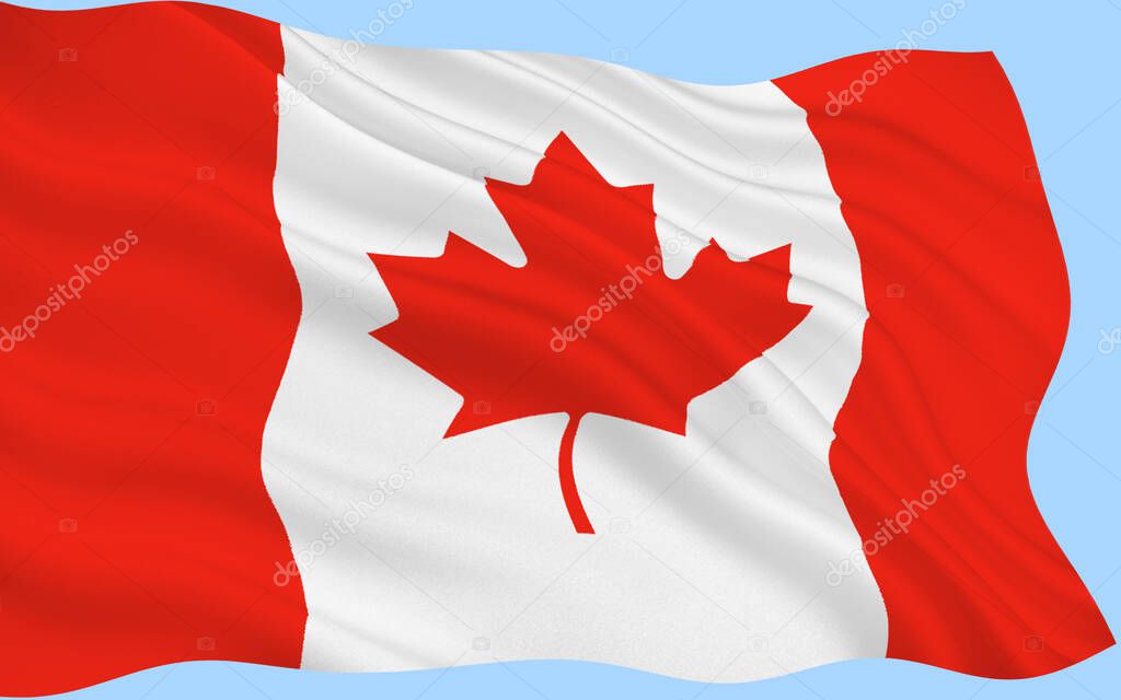 Flag of Canada is a country in the northern part of North America