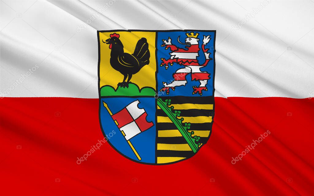 Flag of Schmalkalden-Meiningen is a Landkreis in the southwest of Thuringia, Germany