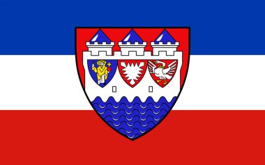 Steinburg bayrağı Almanya 'nın kuzeyinde Schleswig-Holstein eyâletinde,