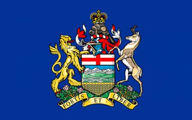 Alberta bayrağı Kanada 'nın batısında bulunan bir vilayet.