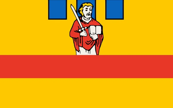 Bandiera Cloppenburg Comune Tedesco Della Bassa Sassonia Illustrazione — Foto Stock