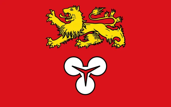Прапор Ганноверської Області Район Нижній Саксонії Німеччина Ілюстрація — стокове фото