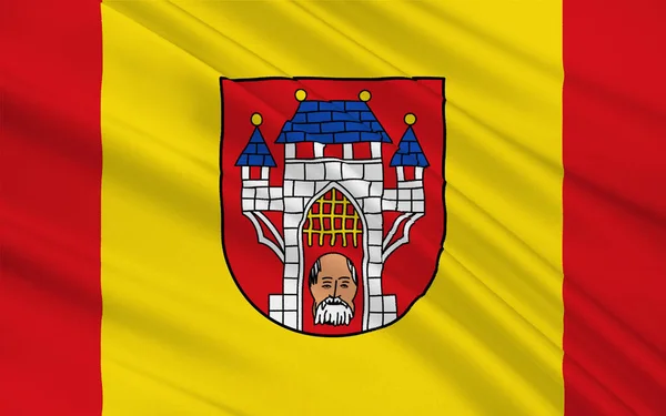 Flagge Von Vechta Ist Die Stadt Des Kreises Vechta Niedersachsen — Stockfoto
