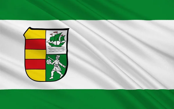 Flaga Wesermarsch Powiat Północno Zachodniej Części Dolnej Saksonii Niemczech Ilustracja — Zdjęcie stockowe