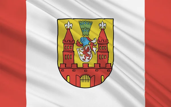 Флаг Деммина Город Районе Мекленбург Зенплатт Мекленбург Западная Померания Германия — стоковое фото