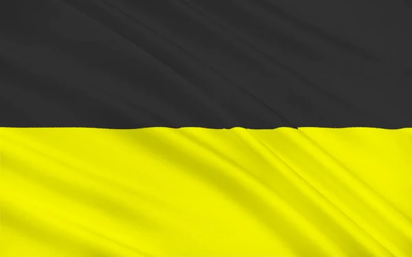 Bandeira Cidade Aachen Renânia Norte Vestefália Alemanha Ilustração — Fotografia de Stock
