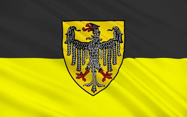 Bandeira Cidade Aachen Renânia Norte Vestefália Alemanha Ilustração — Fotografia de Stock