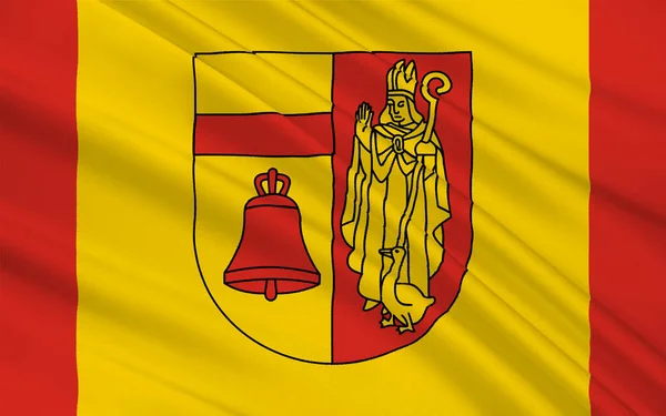 Flagge Von Coesfeld Ist Ein Kreis Nordwesten Von Nordrhein Westfalen — Stockfoto