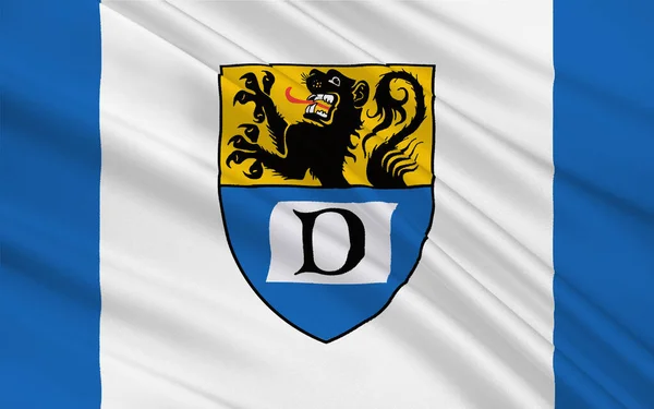 Flag Duren 노르트라인베스트팔렌 서쪽에 지역이다 — 스톡 사진
