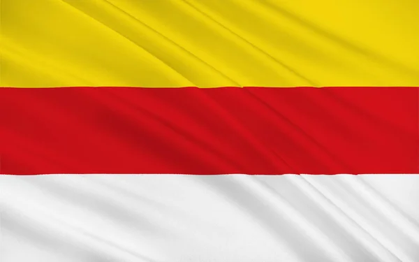 ムンスターの旗はドイツのノルトライン ヴェストファーレン州の独立した都市である 3Dイラスト — ストック写真