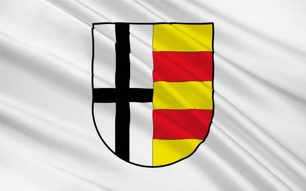 Флаг Ольпе Район Юго Востоке Северного Рейна Вестфалии Германия Иллюстрация — стоковое фото