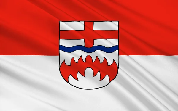 Flaga Paderborn Dystrykt Wschodniej Części Nadrenii Północnej Westfalii Niemczech Ilustracja — Zdjęcie stockowe